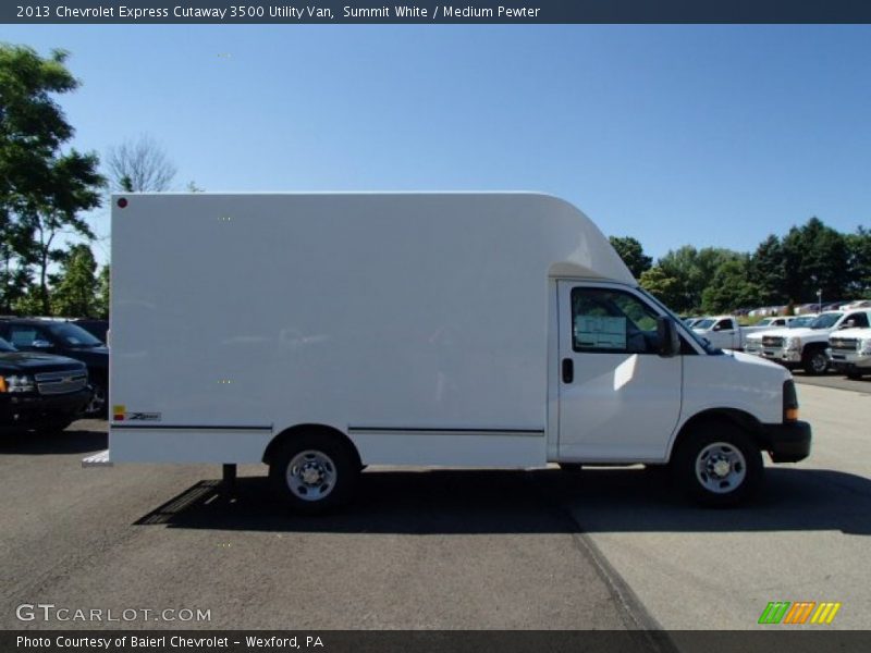 Summit White / Medium Pewter 2013 Chevrolet Express Cutaway 3500 Utility Van
