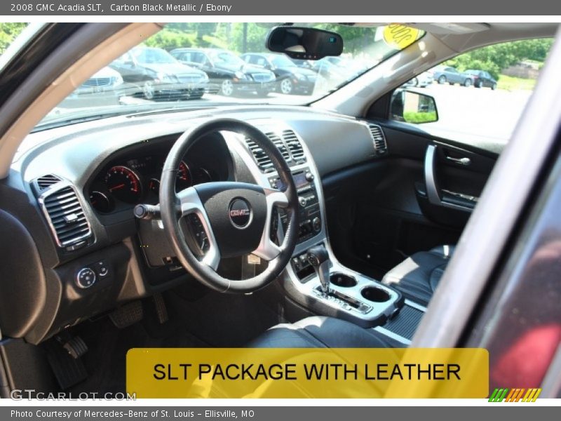 Carbon Black Metallic / Ebony 2008 GMC Acadia SLT