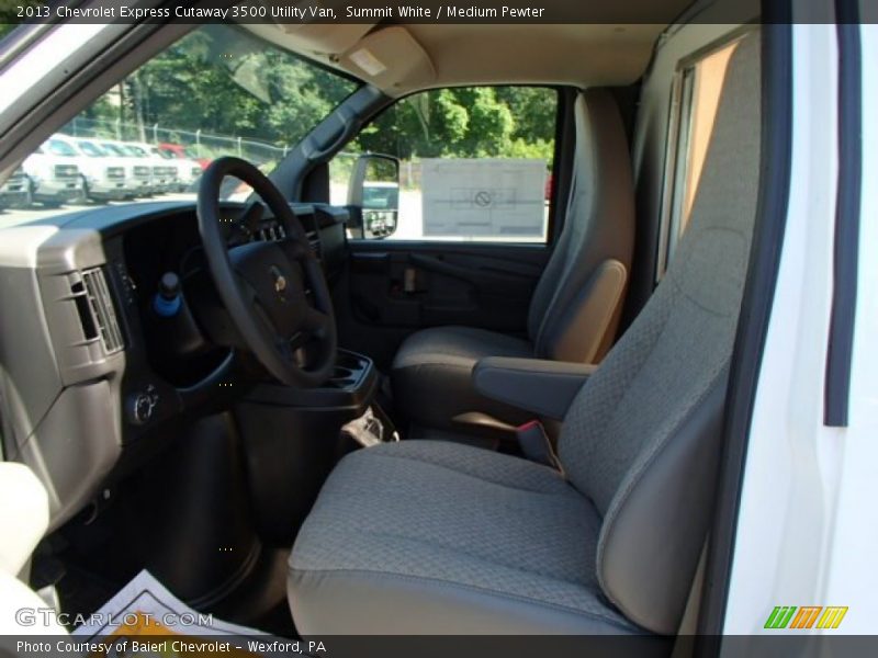 Summit White / Medium Pewter 2013 Chevrolet Express Cutaway 3500 Utility Van