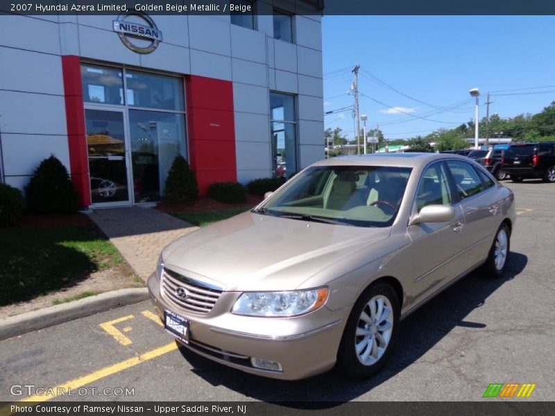 Golden Beige Metallic / Beige 2007 Hyundai Azera Limited