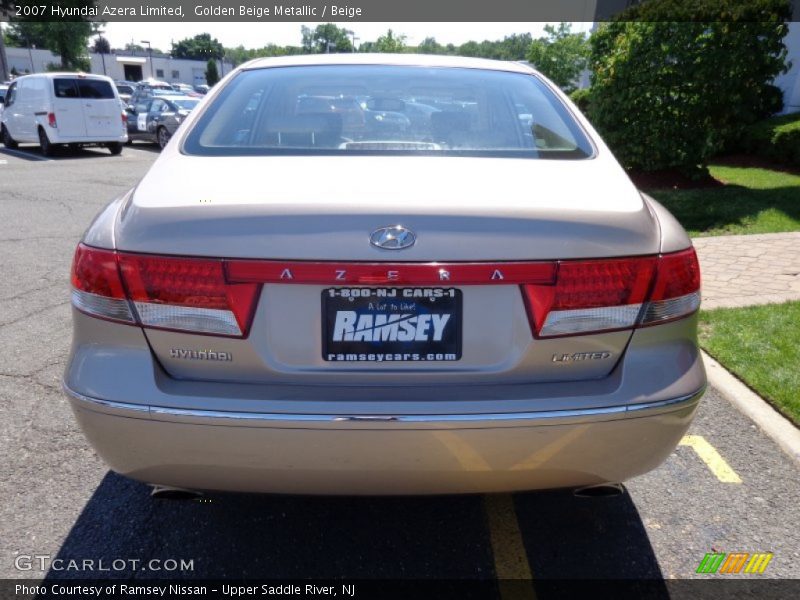 Golden Beige Metallic / Beige 2007 Hyundai Azera Limited
