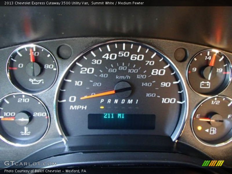  2013 Express Cutaway 3500 Utility Van 3500 Utility Van Gauges
