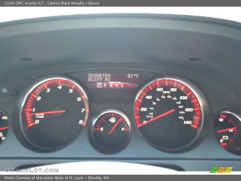 Carbon Black Metallic / Ebony 2008 GMC Acadia SLT