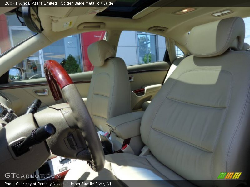 Golden Beige Metallic / Beige 2007 Hyundai Azera Limited
