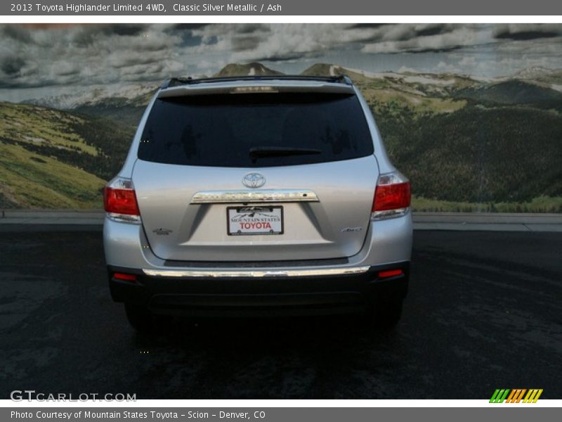 Classic Silver Metallic / Ash 2013 Toyota Highlander Limited 4WD