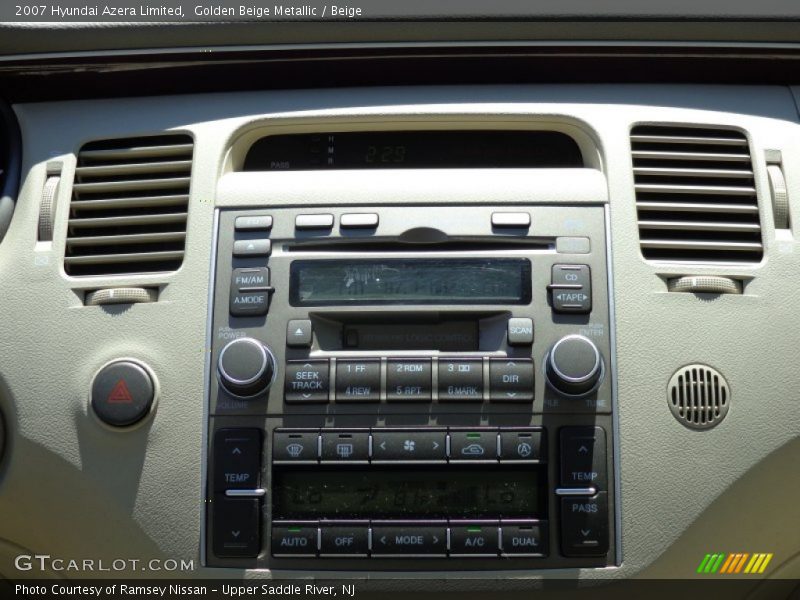 Golden Beige Metallic / Beige 2007 Hyundai Azera Limited
