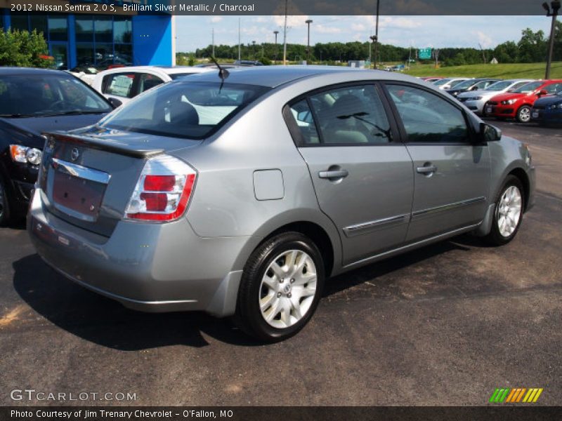 Brilliant Silver Metallic / Charcoal 2012 Nissan Sentra 2.0 S