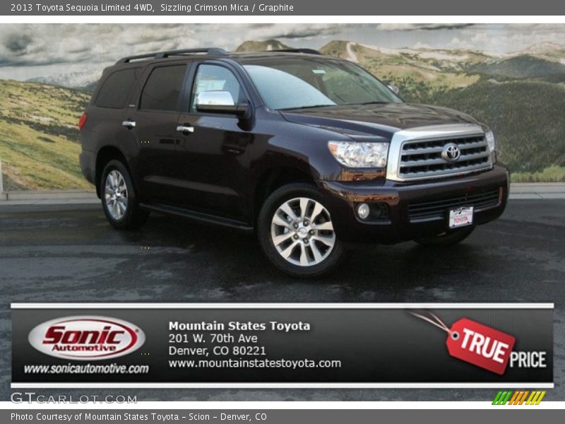 Sizzling Crimson Mica / Graphite 2013 Toyota Sequoia Limited 4WD