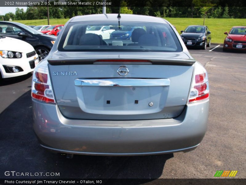 Brilliant Silver Metallic / Charcoal 2012 Nissan Sentra 2.0 S
