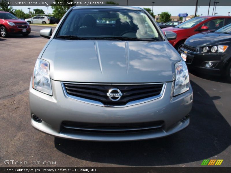 Brilliant Silver Metallic / Charcoal 2012 Nissan Sentra 2.0 S