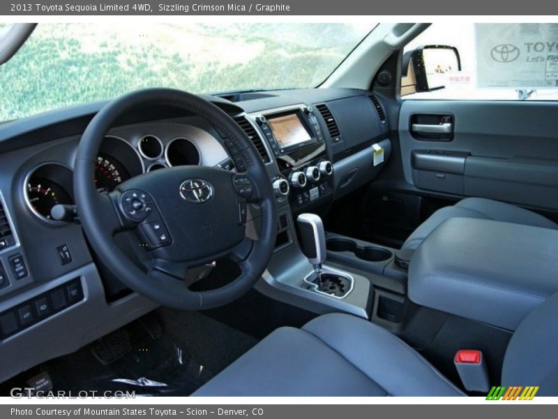Sizzling Crimson Mica / Graphite 2013 Toyota Sequoia Limited 4WD
