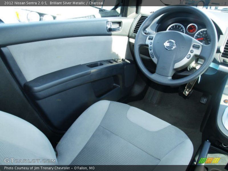 Brilliant Silver Metallic / Charcoal 2012 Nissan Sentra 2.0 S