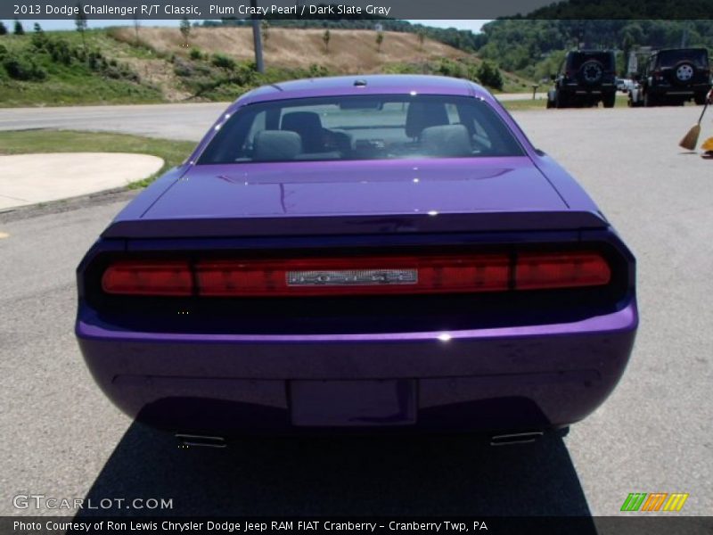 Plum Crazy Pearl / Dark Slate Gray 2013 Dodge Challenger R/T Classic