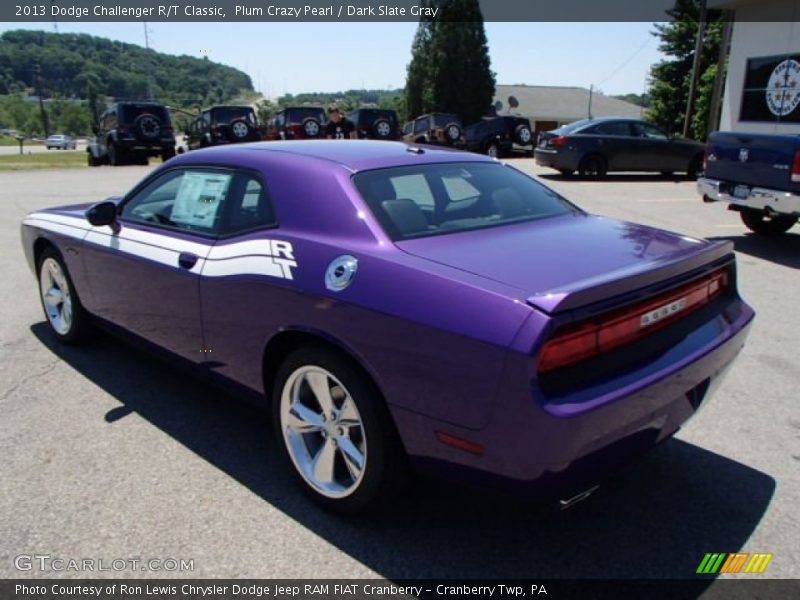 Plum Crazy Pearl / Dark Slate Gray 2013 Dodge Challenger R/T Classic