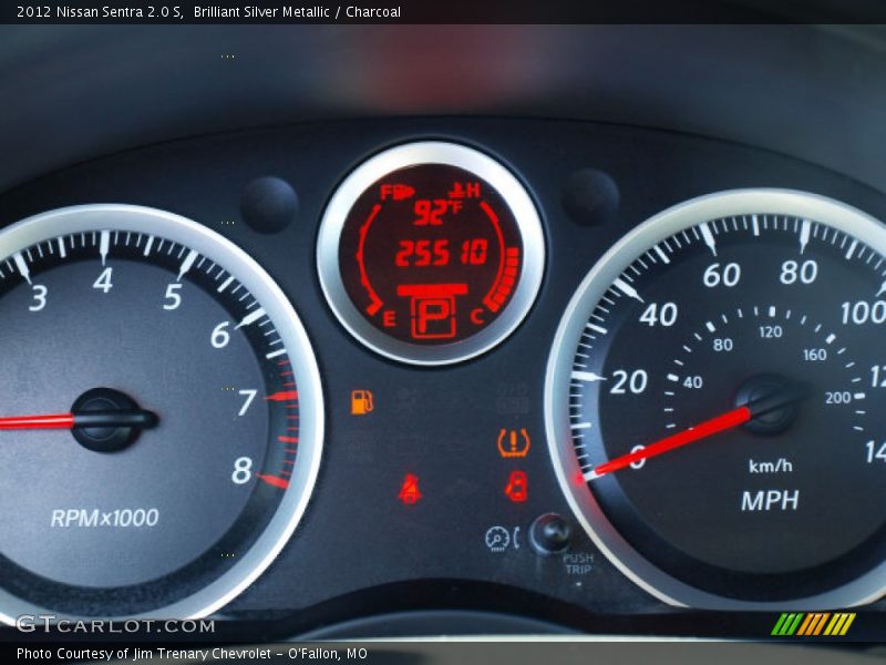 Brilliant Silver Metallic / Charcoal 2012 Nissan Sentra 2.0 S