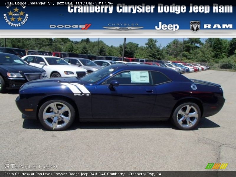 Jazz Blue Pearl / Dark Slate Gray 2013 Dodge Challenger R/T