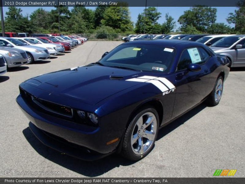 Jazz Blue Pearl / Dark Slate Gray 2013 Dodge Challenger R/T