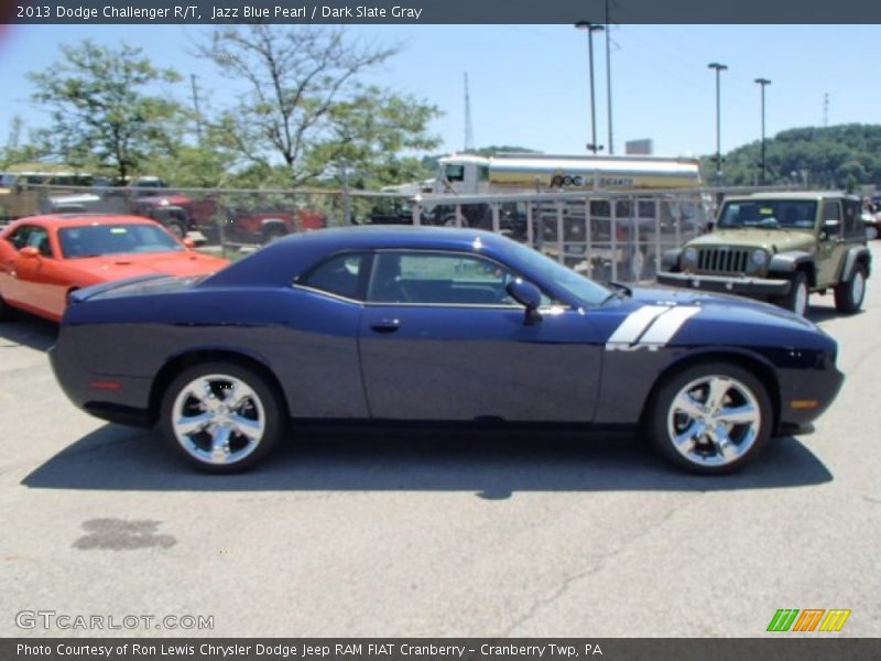 Jazz Blue Pearl / Dark Slate Gray 2013 Dodge Challenger R/T