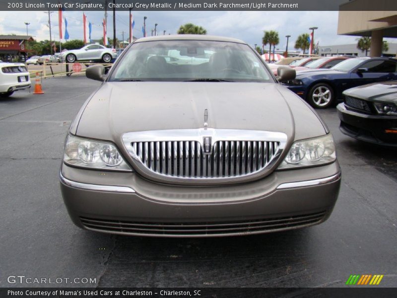 Charcoal Grey Metallic / Medium Dark Parchment/Light Parchment 2003 Lincoln Town Car Signature