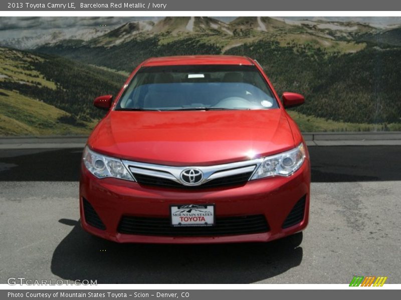 Barcelona Red Metallic / Ivory 2013 Toyota Camry LE