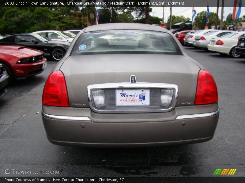 Charcoal Grey Metallic / Medium Dark Parchment/Light Parchment 2003 Lincoln Town Car Signature