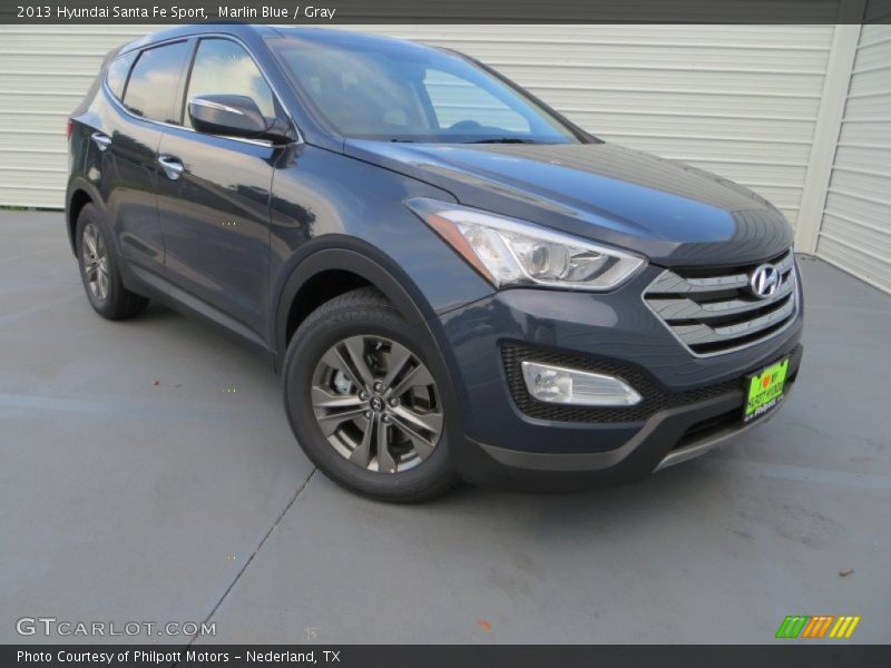 Marlin Blue / Gray 2013 Hyundai Santa Fe Sport