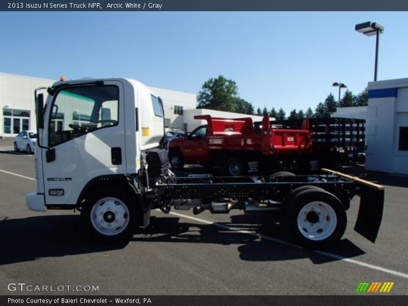 Arctic White / Gray 2013 Isuzu N Series Truck NPR