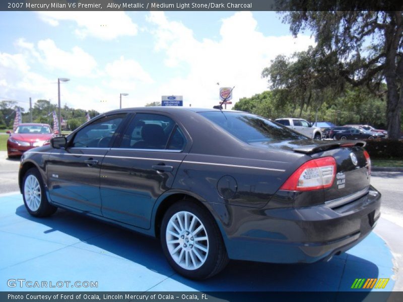 Alloy Metallic / Medium Light Stone/Dark Charcoal 2007 Mercury Milan V6 Premier