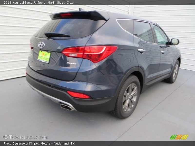 Marlin Blue / Gray 2013 Hyundai Santa Fe Sport