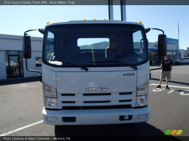 Arctic White / Gray 2013 Isuzu N Series Truck NPR