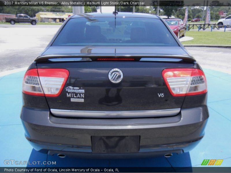 Alloy Metallic / Medium Light Stone/Dark Charcoal 2007 Mercury Milan V6 Premier