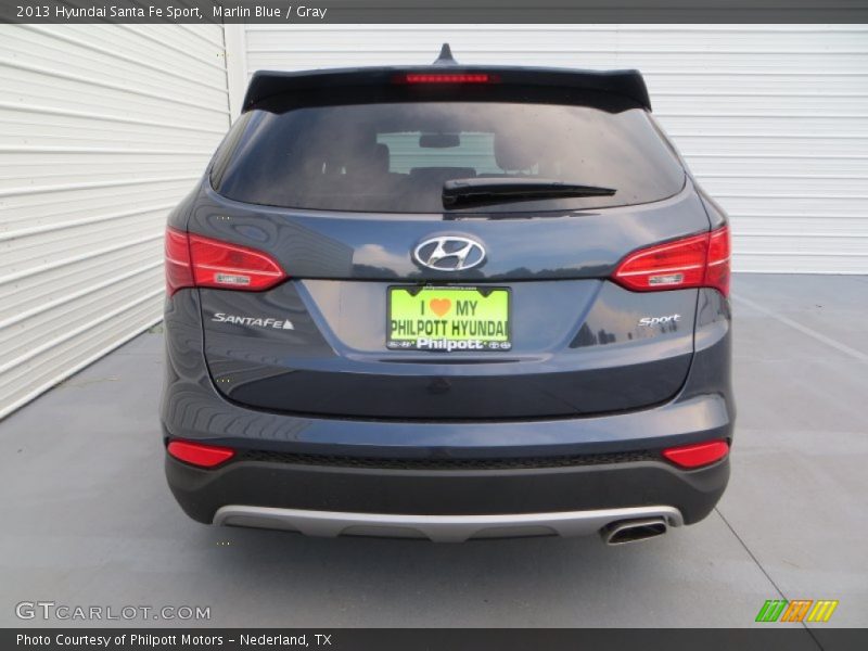 Marlin Blue / Gray 2013 Hyundai Santa Fe Sport