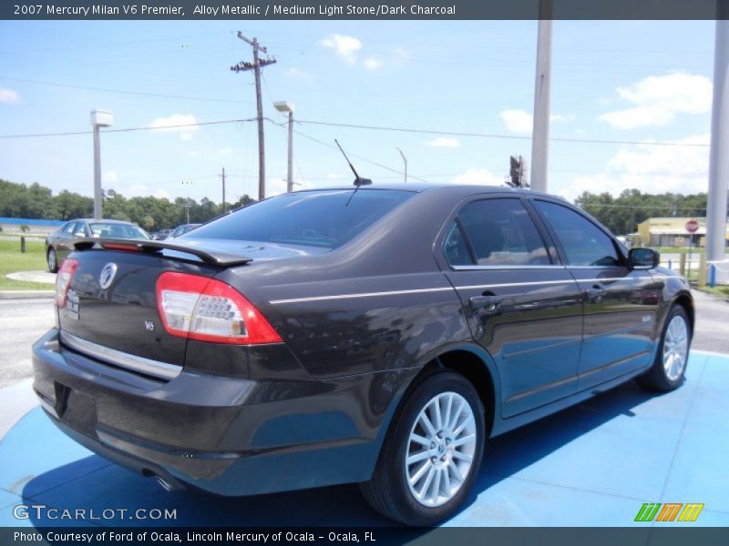 Alloy Metallic / Medium Light Stone/Dark Charcoal 2007 Mercury Milan V6 Premier