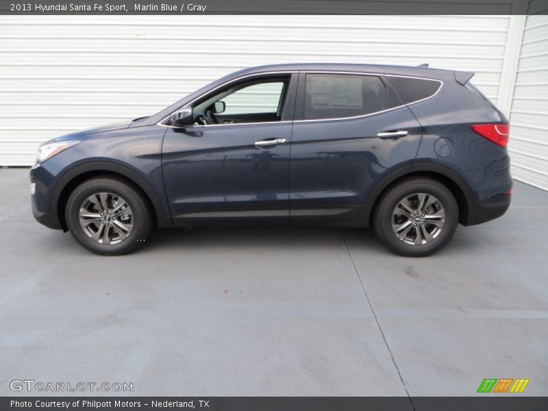 Marlin Blue / Gray 2013 Hyundai Santa Fe Sport