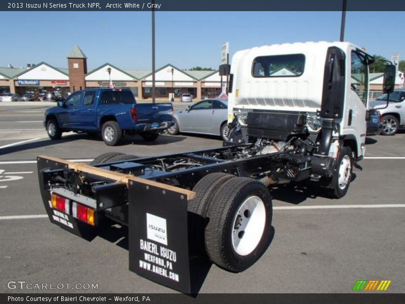 Arctic White / Gray 2013 Isuzu N Series Truck NPR