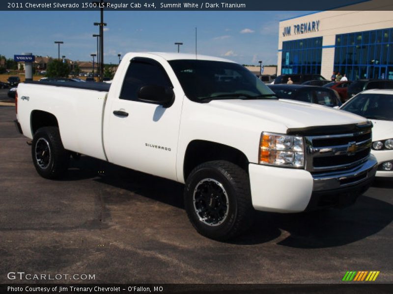 Summit White / Dark Titanium 2011 Chevrolet Silverado 1500 LS Regular Cab 4x4