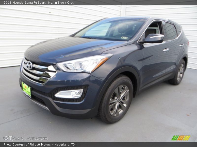 Marlin Blue / Gray 2013 Hyundai Santa Fe Sport