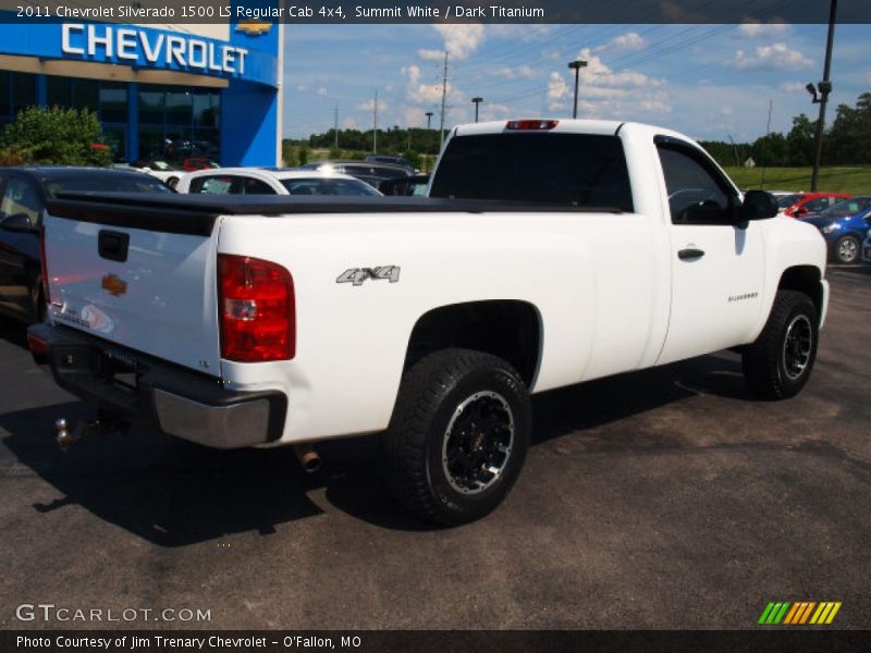 Summit White / Dark Titanium 2011 Chevrolet Silverado 1500 LS Regular Cab 4x4