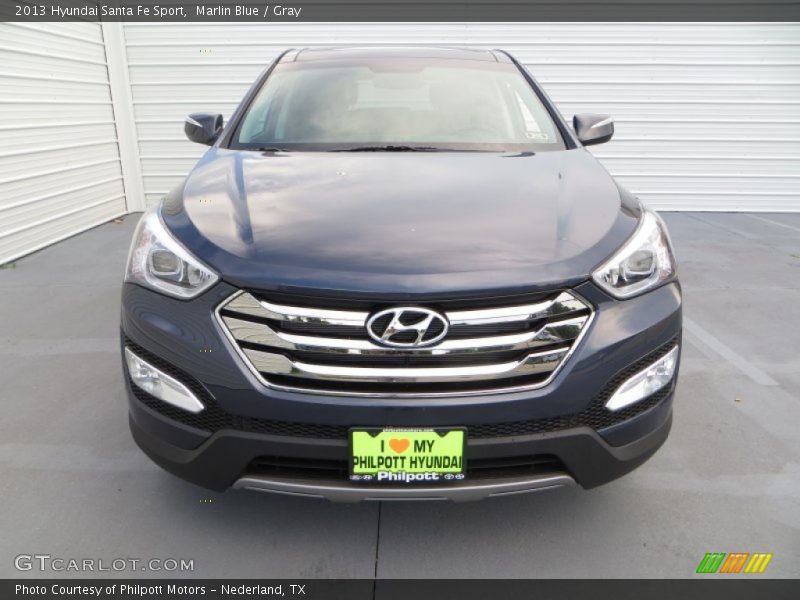 Marlin Blue / Gray 2013 Hyundai Santa Fe Sport