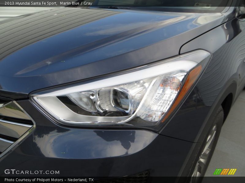 Marlin Blue / Gray 2013 Hyundai Santa Fe Sport