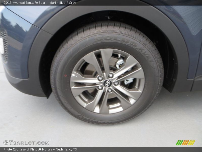 Marlin Blue / Gray 2013 Hyundai Santa Fe Sport