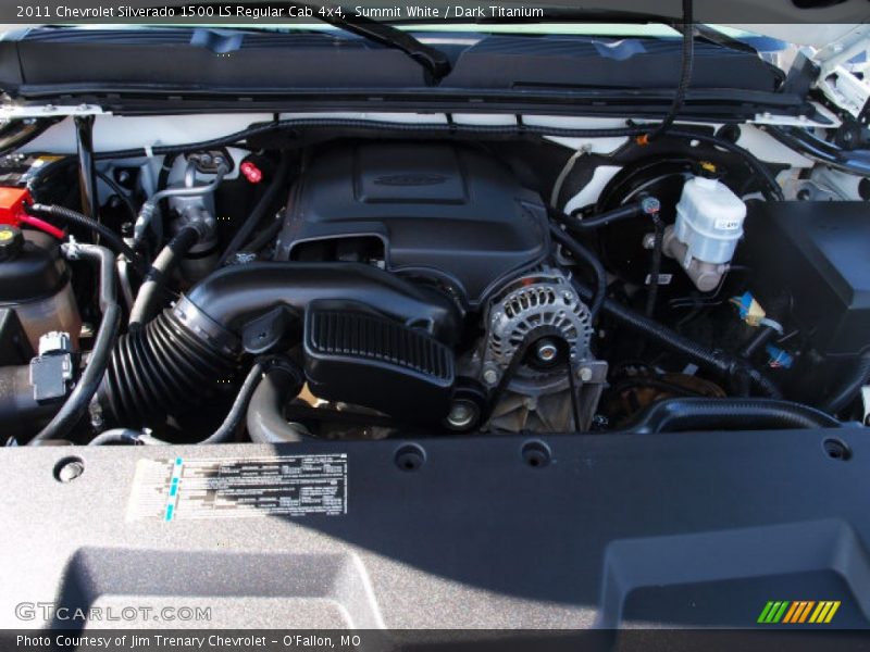 Summit White / Dark Titanium 2011 Chevrolet Silverado 1500 LS Regular Cab 4x4