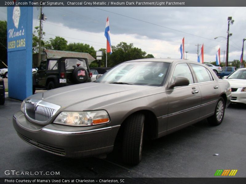 Charcoal Grey Metallic / Medium Dark Parchment/Light Parchment 2003 Lincoln Town Car Signature