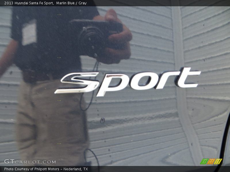 Marlin Blue / Gray 2013 Hyundai Santa Fe Sport