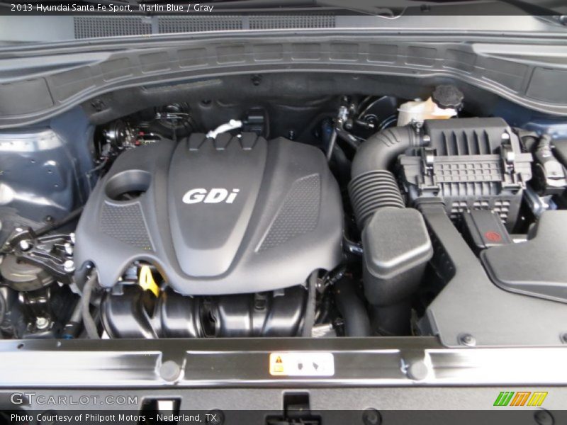 Marlin Blue / Gray 2013 Hyundai Santa Fe Sport