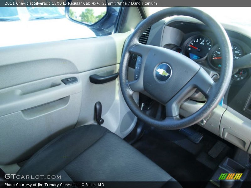 Summit White / Dark Titanium 2011 Chevrolet Silverado 1500 LS Regular Cab 4x4