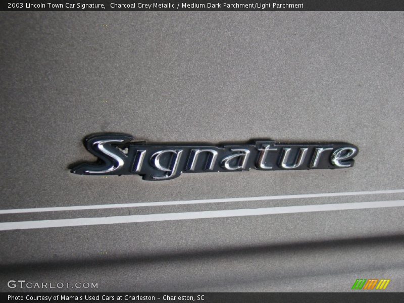 Charcoal Grey Metallic / Medium Dark Parchment/Light Parchment 2003 Lincoln Town Car Signature