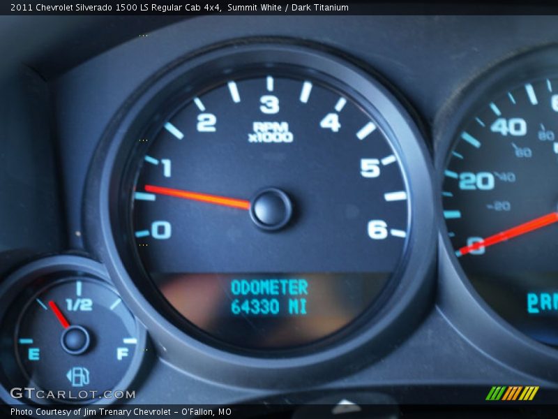 Summit White / Dark Titanium 2011 Chevrolet Silverado 1500 LS Regular Cab 4x4