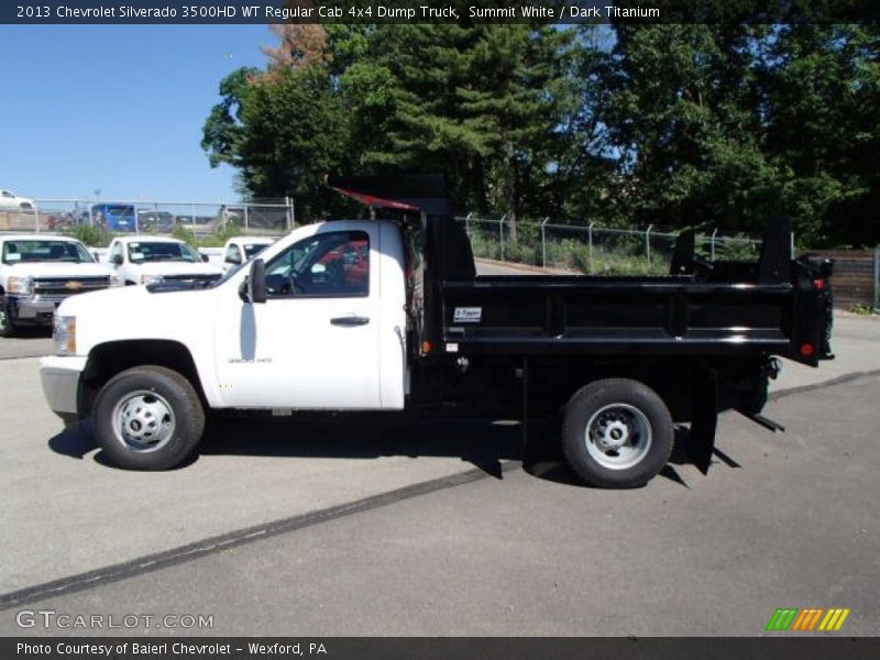 Summit White / Dark Titanium 2013 Chevrolet Silverado 3500HD WT Regular Cab 4x4 Dump Truck