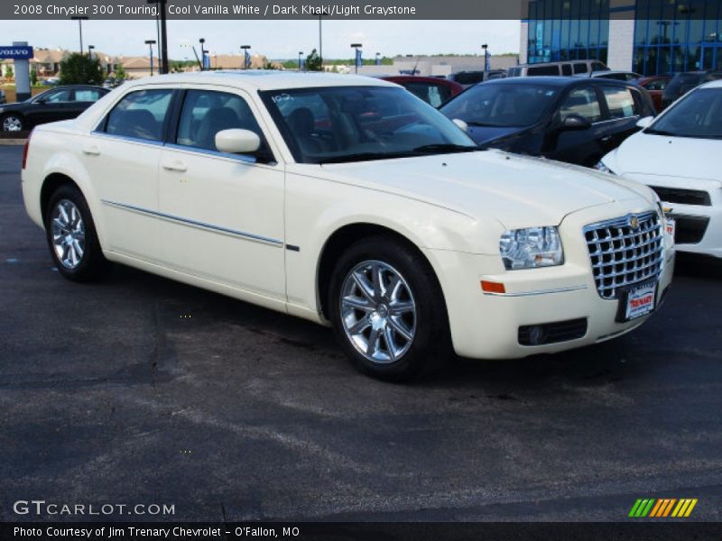 Cool Vanilla White / Dark Khaki/Light Graystone 2008 Chrysler 300 Touring